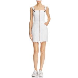 Pistola Women's White Nina Denim Overall Dress